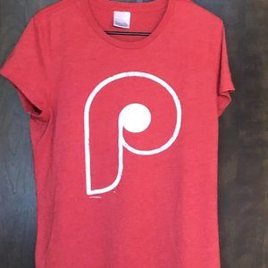 MLB Philadelphia Phillies Logo Red XL Men's T-Shirt